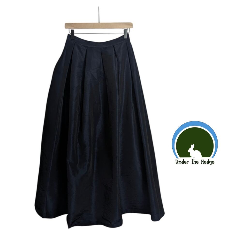 Vintage Marie St Claire Midnight Blue Full Floor Length Formal Skirt Size 6 o2